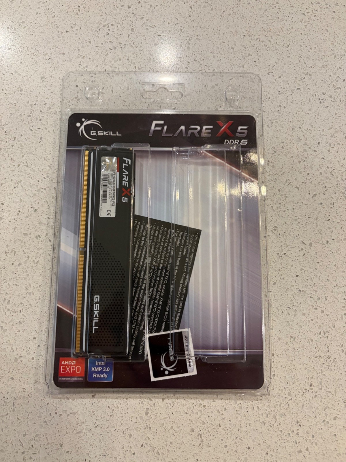 New G.SKILL Flare X5 16GB 1x16GB DDR5 6000 CL36 Memory f5-6000j3636f16gx2-fx5 New G.SKILL Flare X5 16GB 1x16GB DDR5 6000 CL36 Memory f5-6000j3636f16gx2-fx5