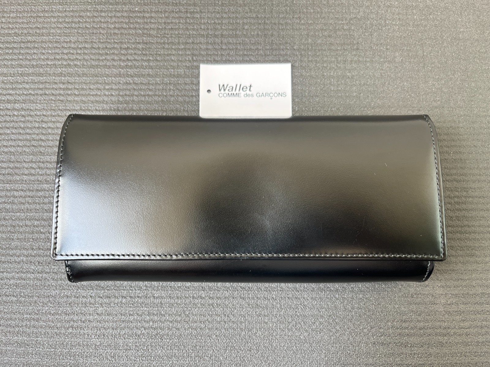 Comme des Garcons Very Black Classic Trifold Leather Long Wallet SA0202VB