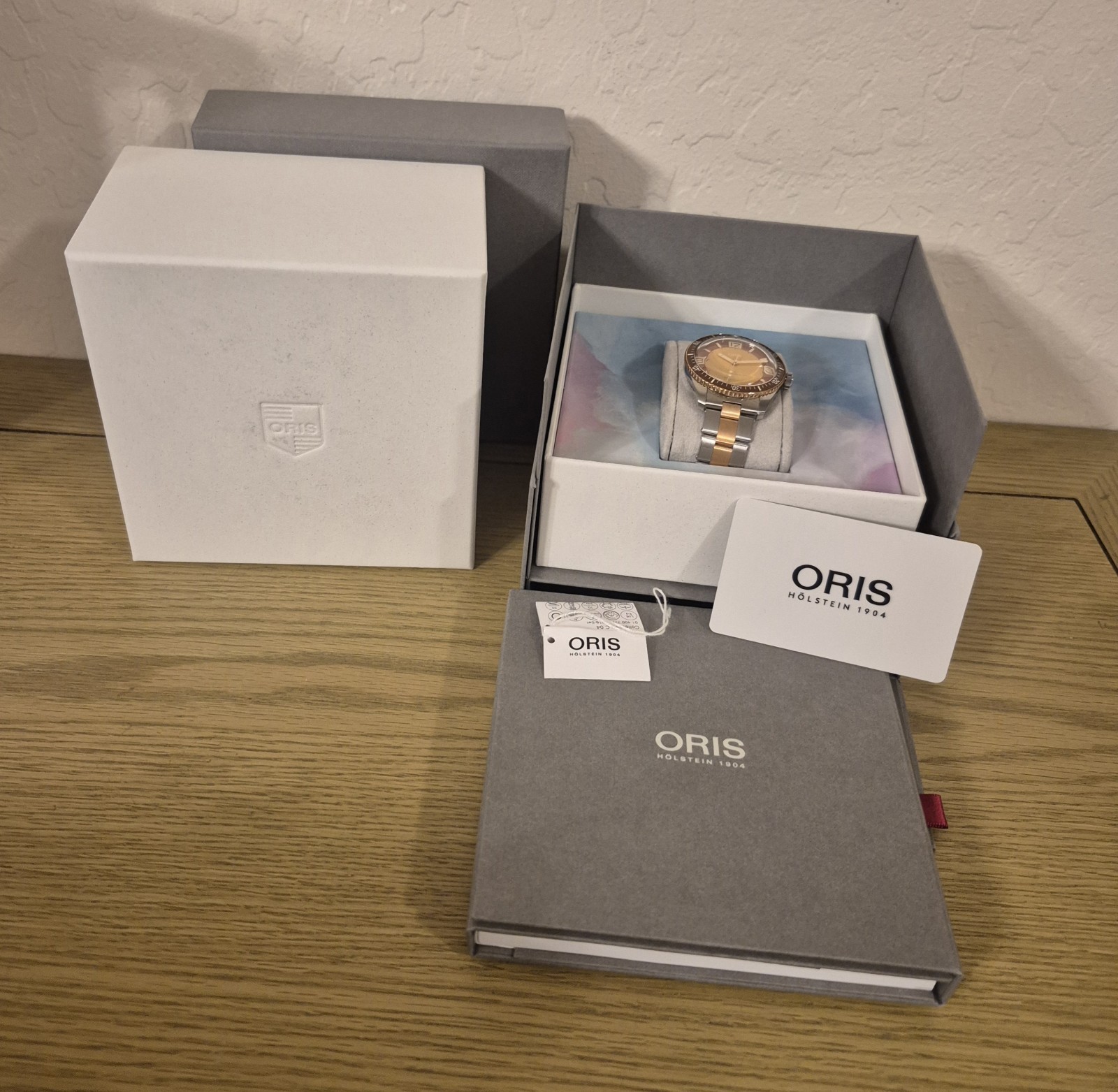 Oris Diver Sixty Five Watch Brown Dial Stainless Steel 01 400 7772 4316 New Oris Diver Sixty Five Watch Brown Dial Stainless Steel 01 400 7772 4316 New
