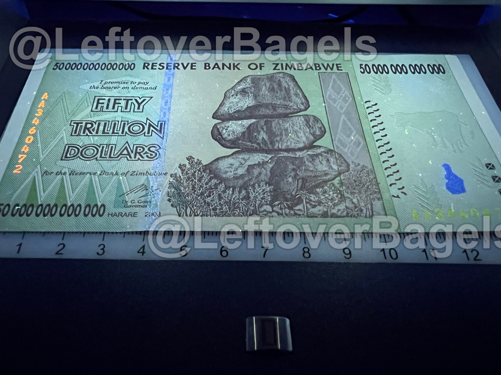 Zimbabwe One 50 Trillion Dollar Banknote Money VF-AU Currency Hyperinflation