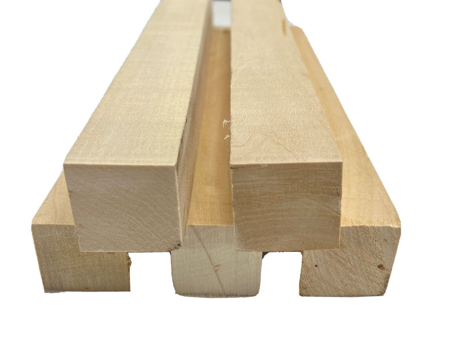 5 Pcs Basswood Turning Blanks 2 x 2 x 12 Inch for Whittling Sculpting Craft DIY