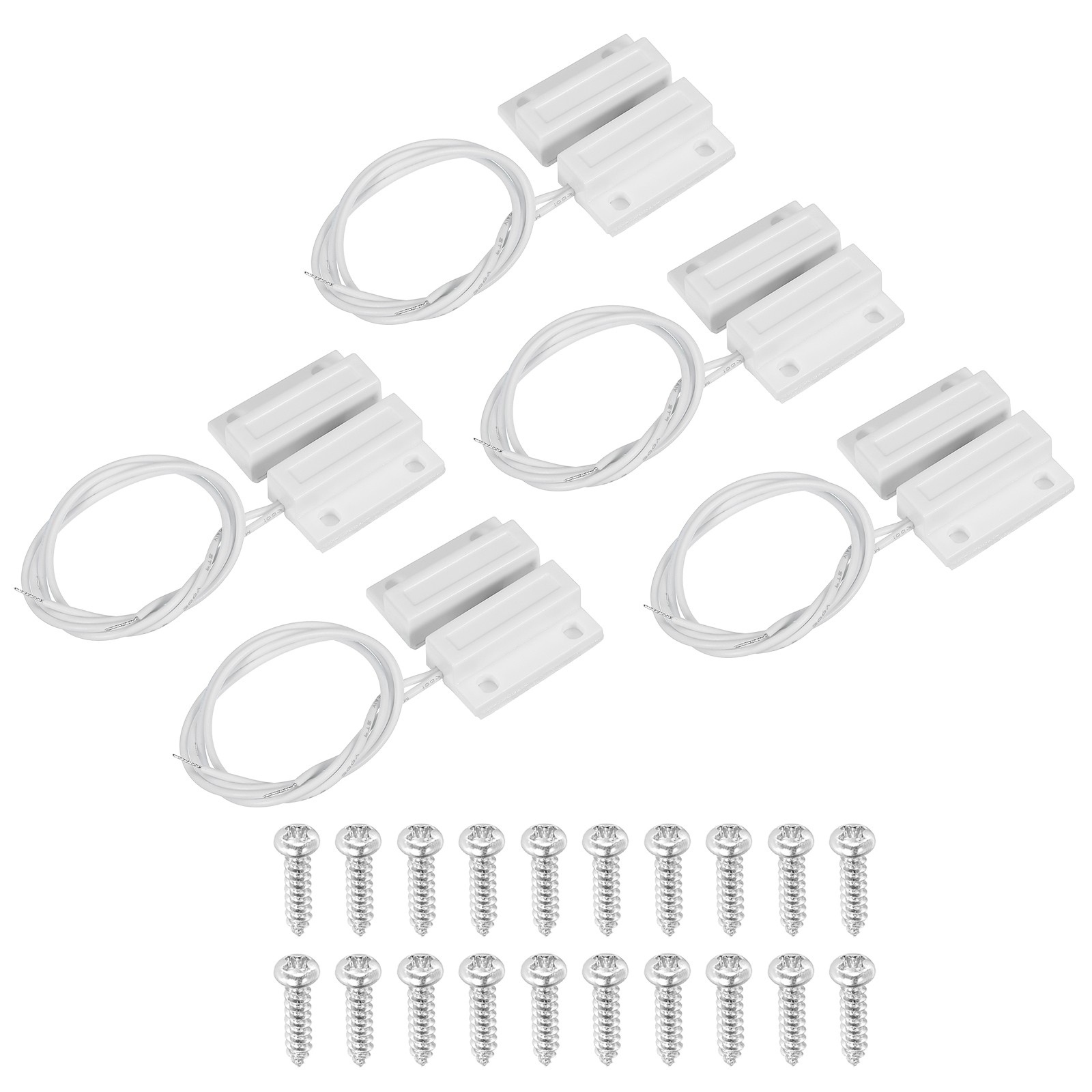 5 Sets Magnetic Reed Switch NC Magnetic Contact Switch 5 Sets Magnetic Reed Switch NC Magnetic Contact Switch