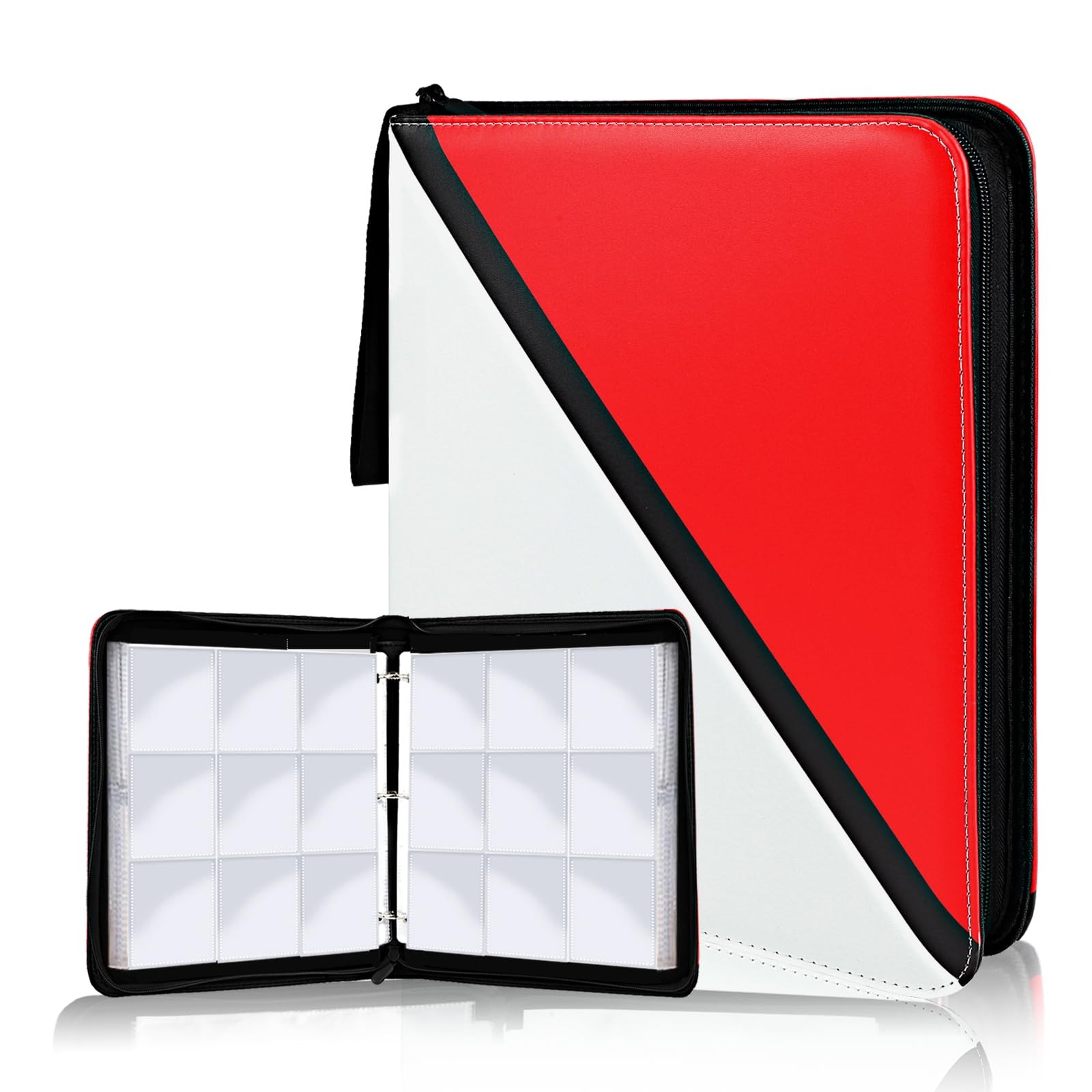 Slizenp Trading Card Binder 9 Pocket Red 900 Pockets 50 Sleeves Game Cards Slizenp Trading Card Binder 9 Pocket Red 900 Pockets 50 Sleeves Game Cards