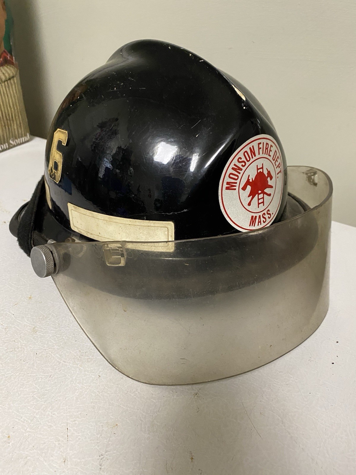 Vintage Fireman’s Helmet Monson Fire Dept. Cairns & Bros Helmet Vintage Fireman’s Helmet Monson Fire Dept. Cairns & Bros Helmet