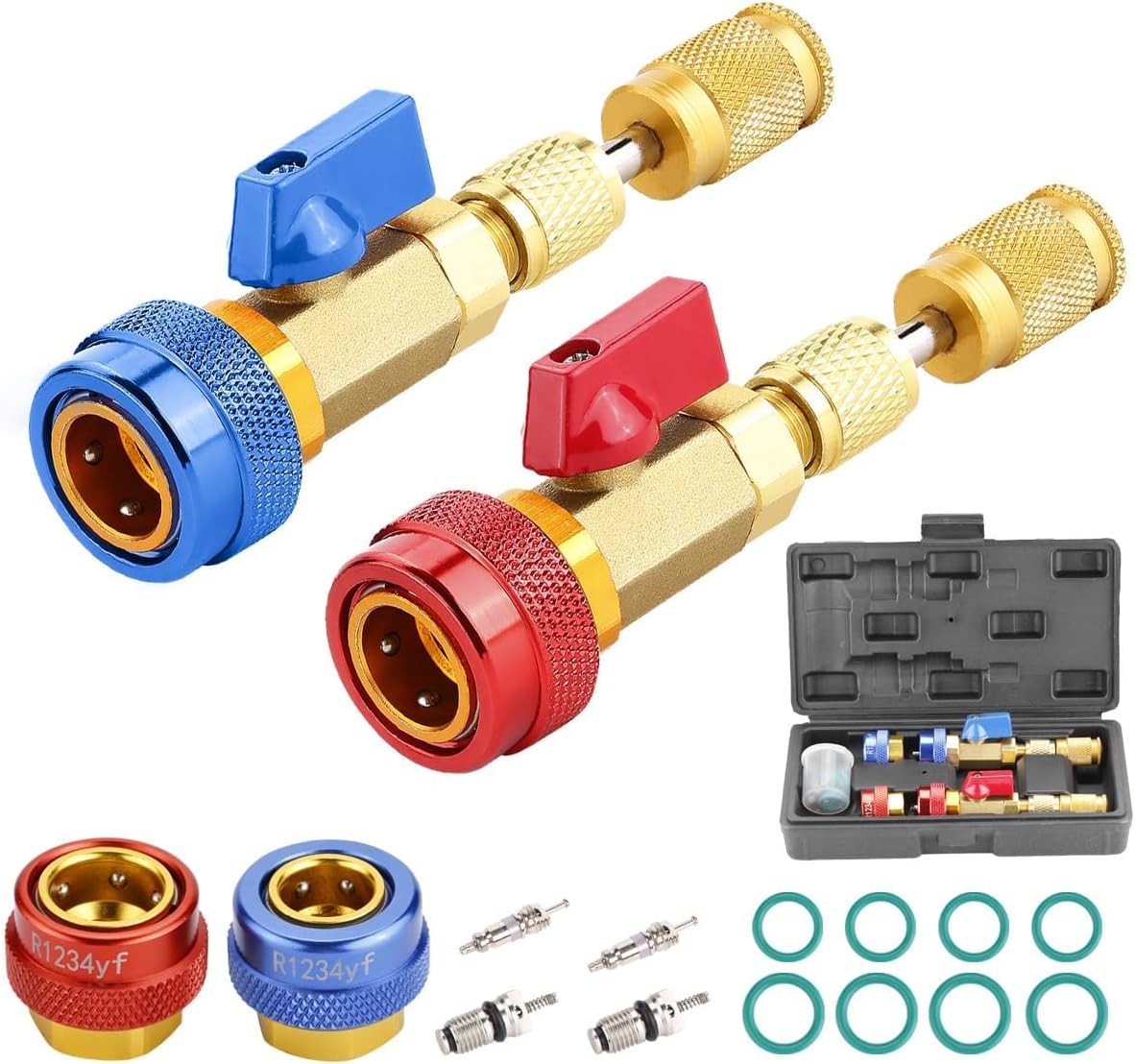 R134a R1234yf R22 Valve Core Remover Installer Tool Kit for AC Valve Core Remova