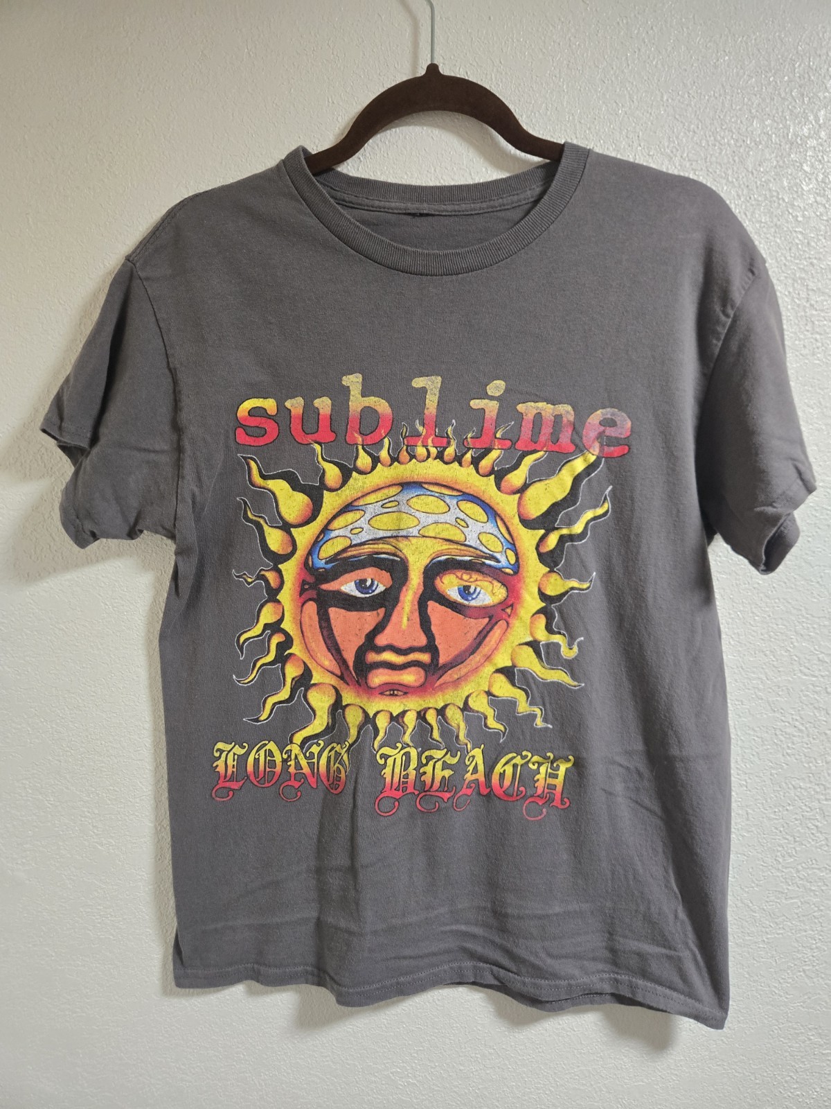 Sublime Long Beach Gray Graphic Band T-Shirt Unisex M Short Sleeve Crew Sublime Long Beach Gray Graphic Band T-Shirt Unisex M Short Sleeve Crew