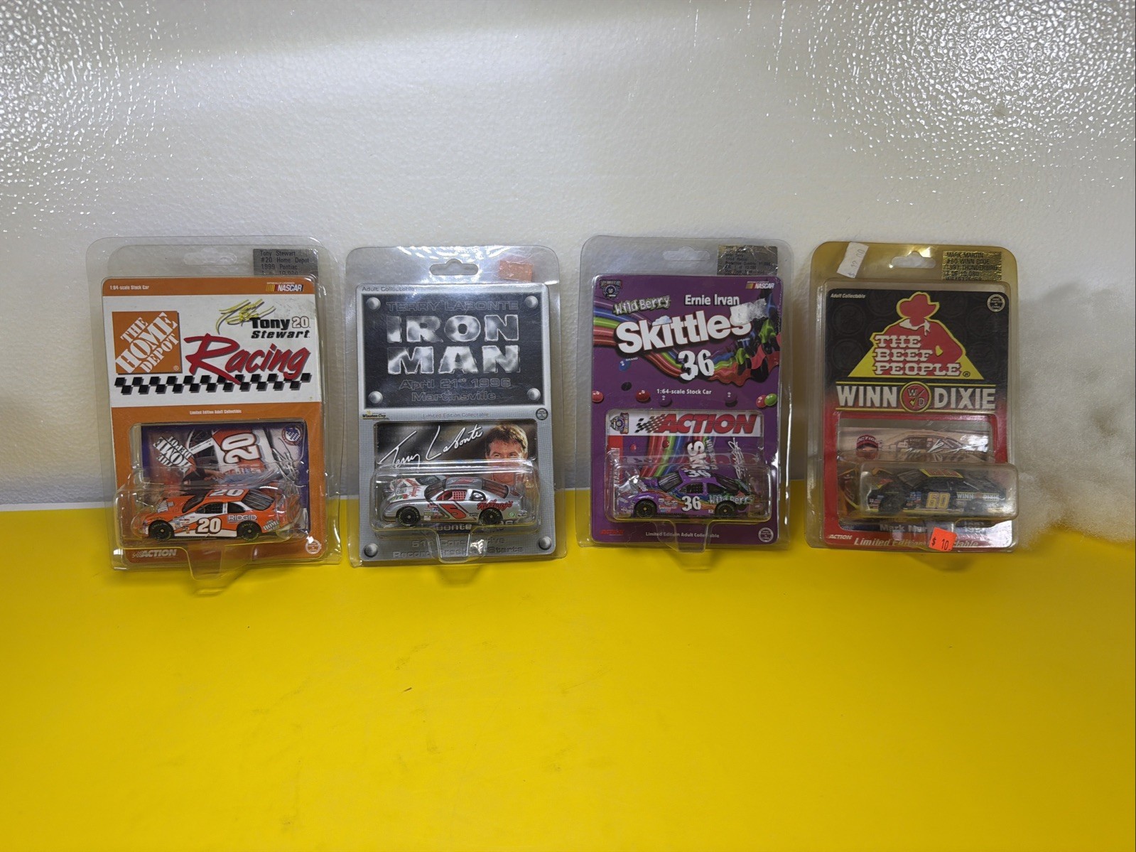 Action Racing  1:64.  Lot Of 4 Cars Various NASCAR Drivers —Vtg new In Package