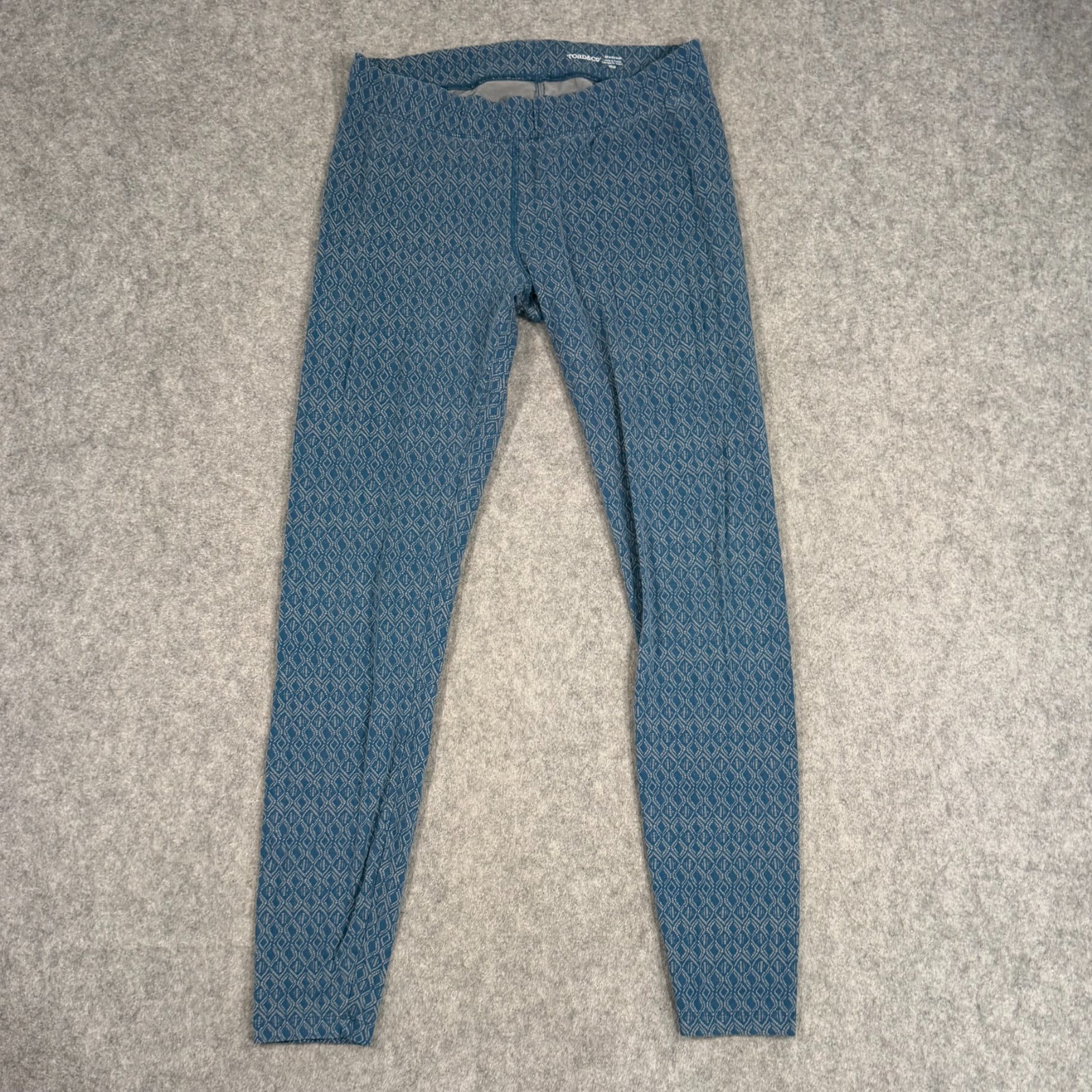 Toad & Co Blue Geometric Organic Cotton Lean Leggings Women\'s Size Medium Toad & Co Blue Geometric Organic Cotton Lean Leggings Women\'s Size Medium