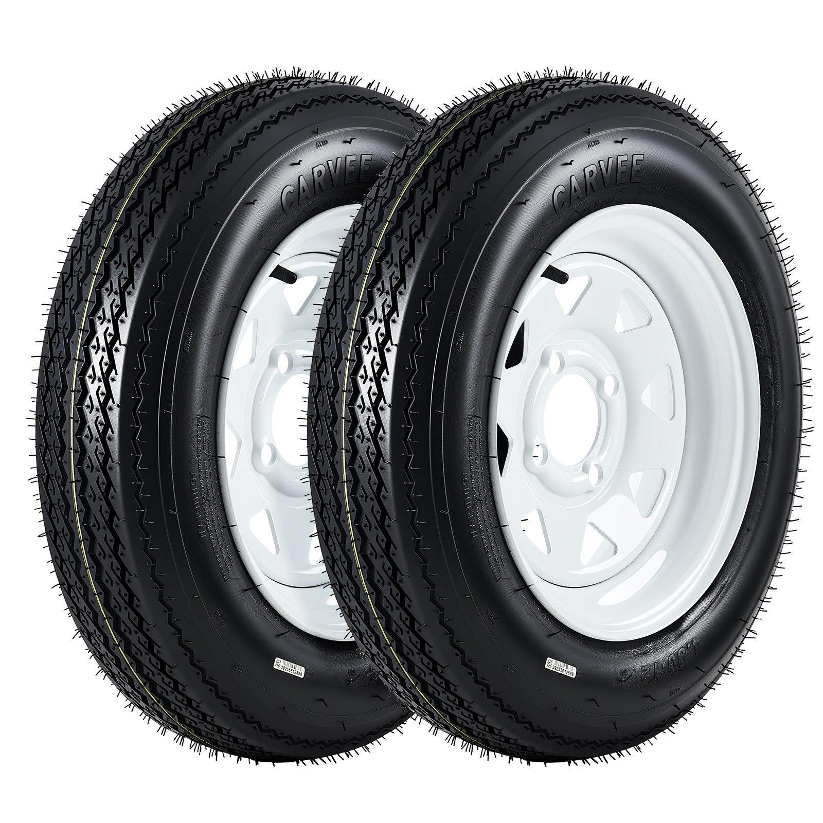2 Pack 4.80-12 Trailer Tires with 12