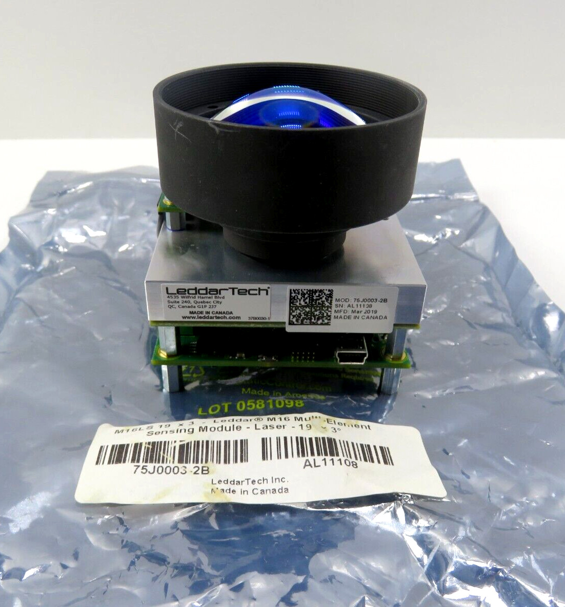 LeddarTech M16LS 75J0003-2B M16 Multi-Element Sensing Module