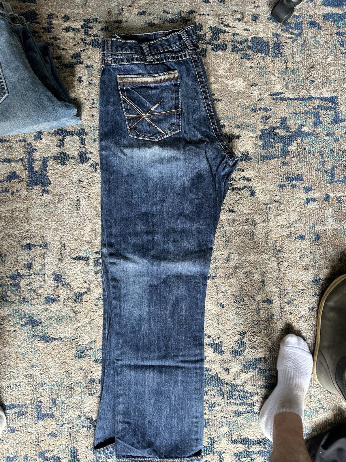 Wrangler 20x Men’s Blue Jeans 38x32 Double Stitched cowboy jeans Wrangler 20x Men’s Blue Jeans 38x32 Double Stitched cowboy jeans