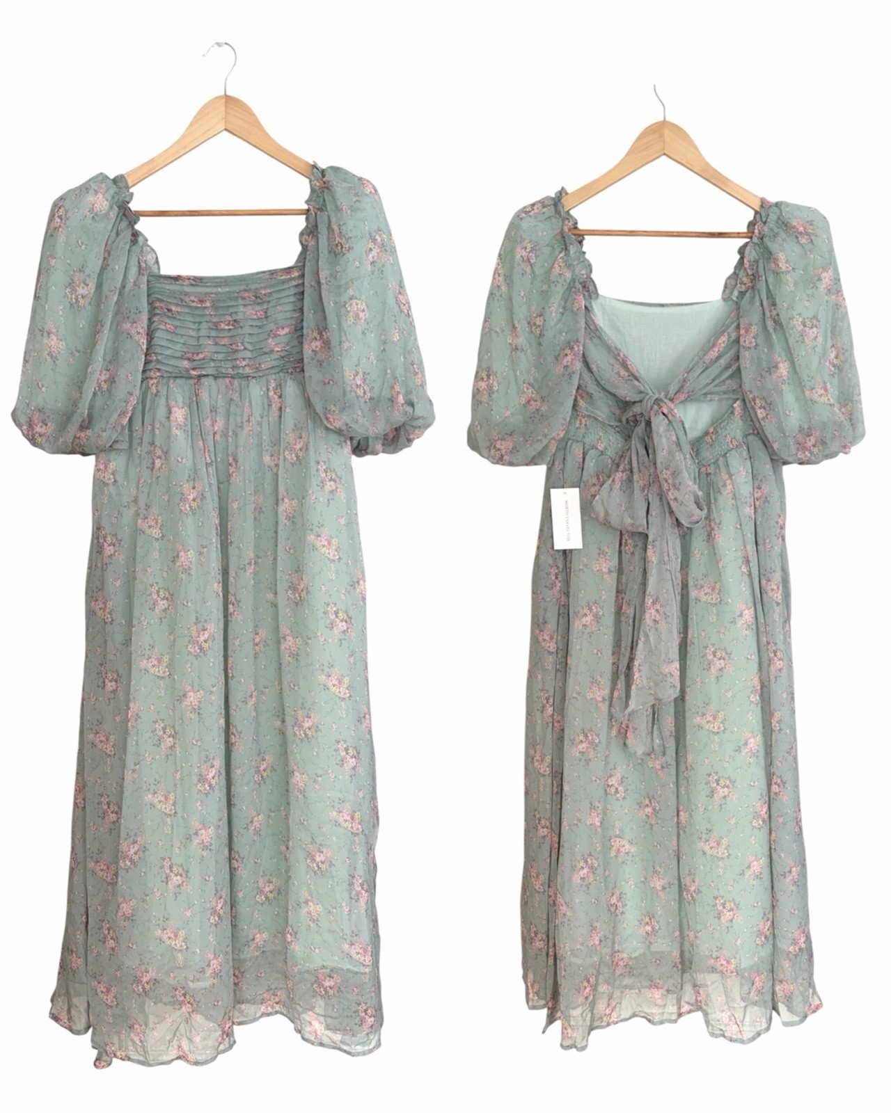 NWT Worth Collective Melody Maxi Dress Turquoise Floral Medium NWT Worth Collective Melody Maxi Dress Turquoise Floral Medium