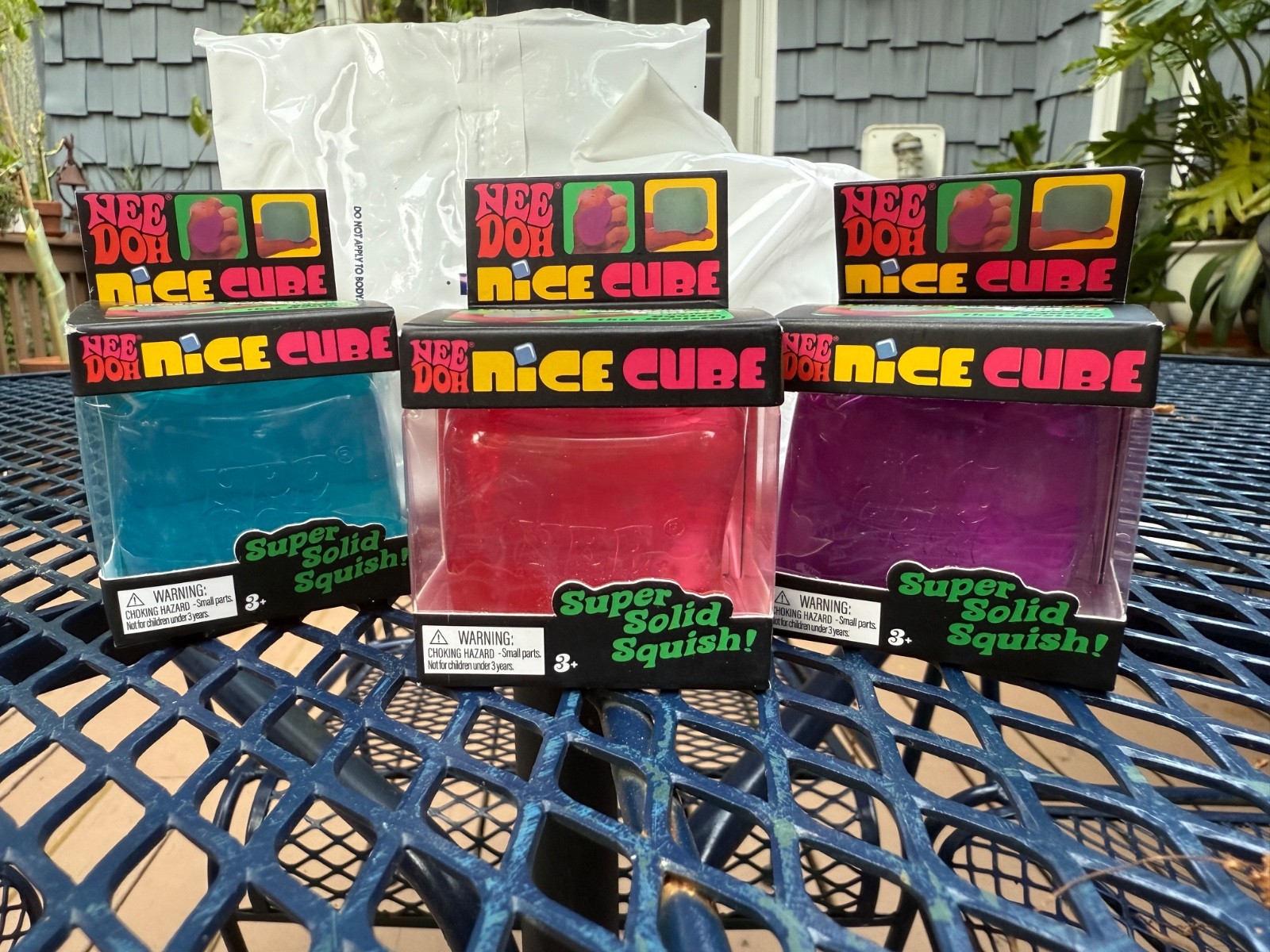 NeeDoh Nice Ice cube Fidget Squish Toy Nee Doh Mini Squeeze Ball NEW NeeDoh Nice Ice cube Fidget Squish Toy Nee Doh Mini Squeeze Ball NEW