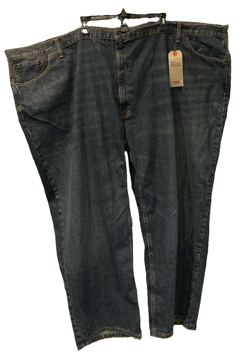 Men\'s Levi\'s 559 Relaxed Straight Jeans Sandy Wash Blue Size 62x32 NWT