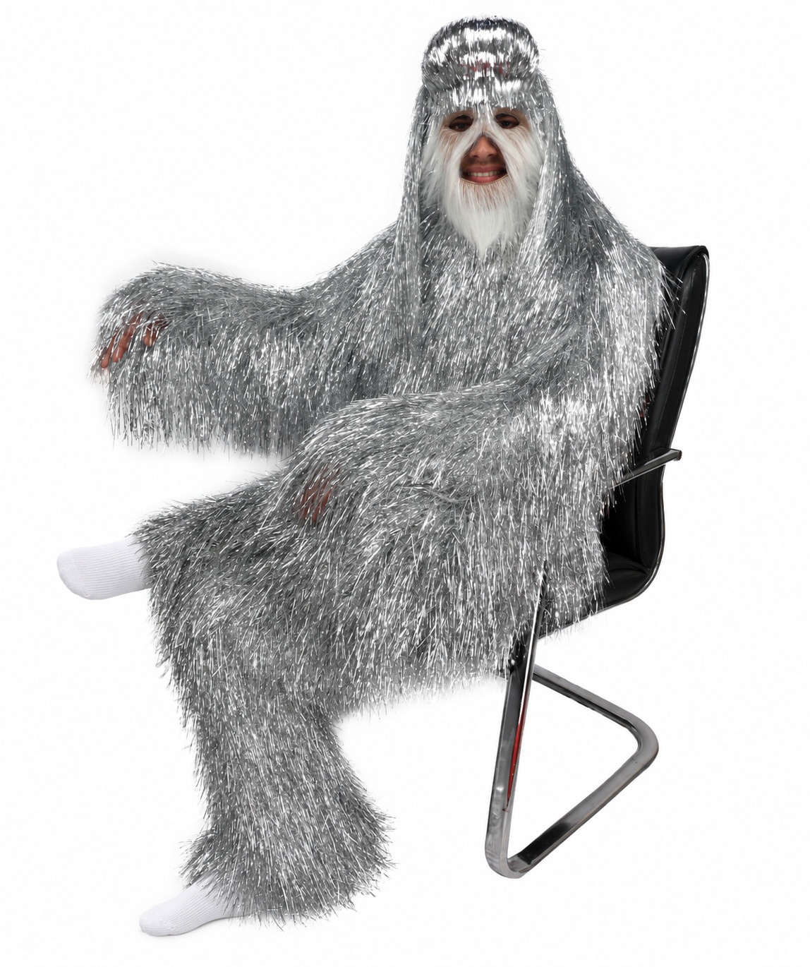 Tinsel Hairy Costume, Bundle & Mask Set, Full-Body Suit & Matching Mask Tinsel Hairy Costume, Bundle & Mask Set, Full-Body Suit & Matching Mask