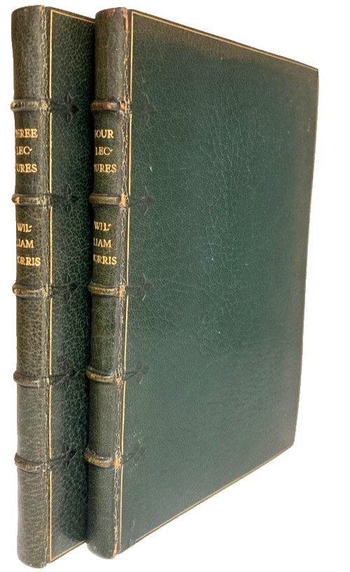 WILLIAM MORRIS Golden Type 1898-1901 ALICE PATTINSON Signed Morocco Bindings