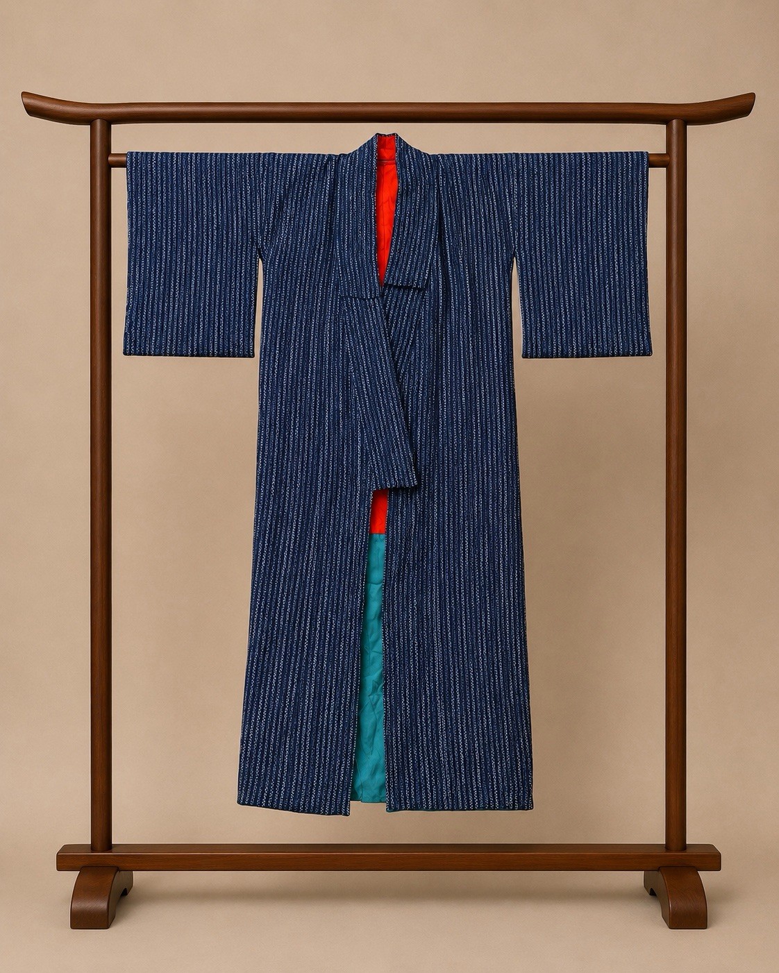 Authentic Traditional Vintage Handmade Silk blend Japanese Kimono Mid Century Authentic Traditional Vintage Handmade Silk blend Japanese Kimono Mid Century