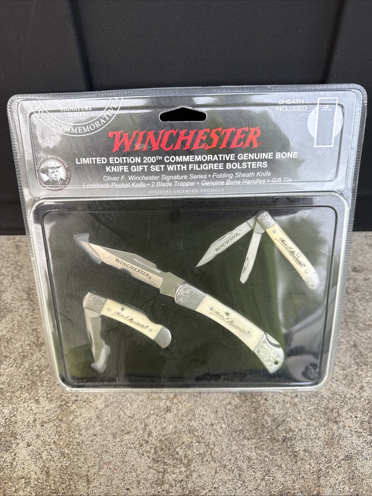 Winchester 200th Commemorative Oliver F. Signature Series Knife Gift Set NEW