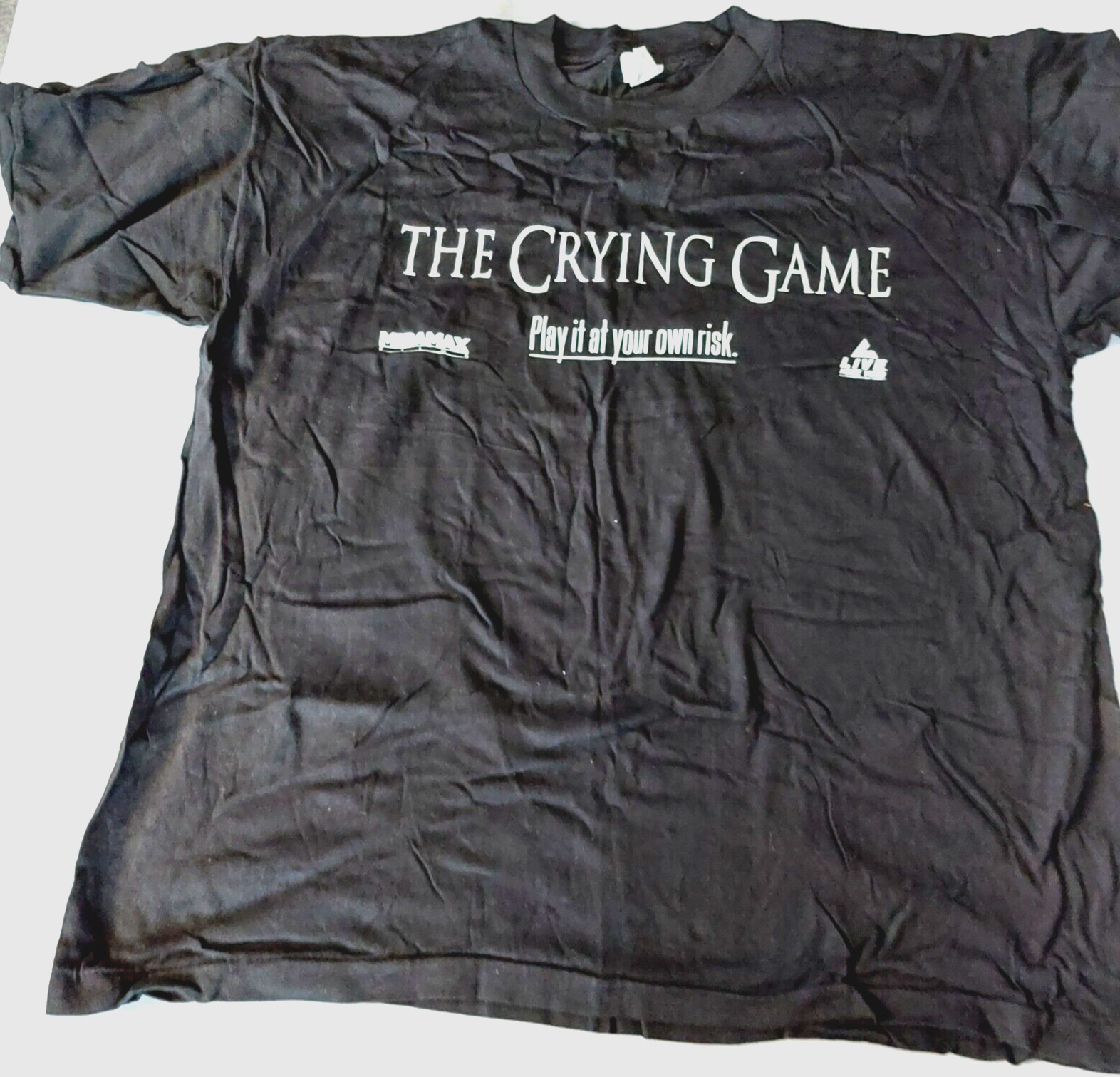 VTG THE CRYING GAME XL T-Shirt Miramax Studios Single Stitch New old stock* Issu