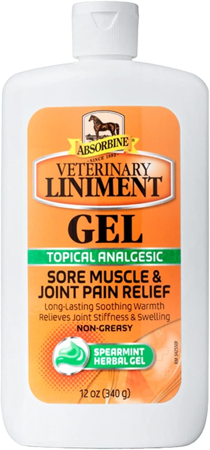 Absorbine Veterinary  Liniment gel 12oz Gel muscle joint relief stimulates