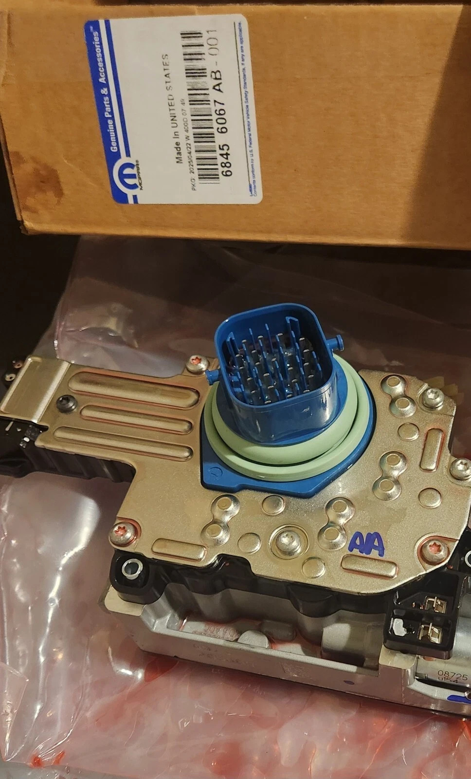 Mopar Genuine OEM 68RFE Shift Solenoid  68456067AB  (Blue Connector) 2019-On