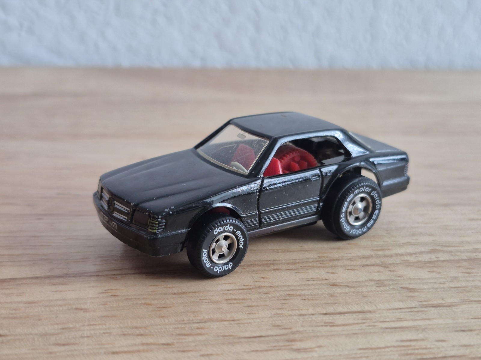Darda Motors Mercedes-Benz 500 SEC 1980s Pullback Race Car Rare VHTF Darda Motors Mercedes-Benz 500 SEC 1980s Pullback Race Car Rare VHTF