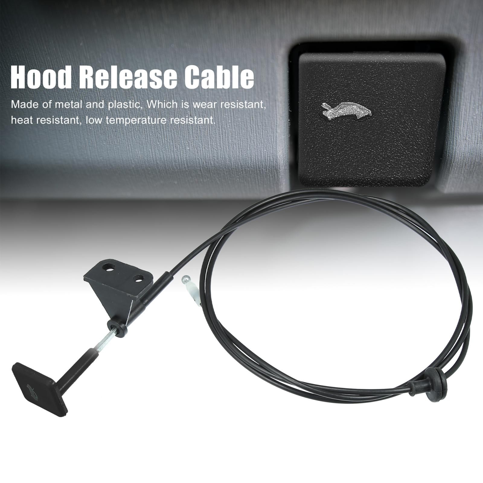74130SNAA01 Front Hood Latch Lock Release Cable for Honda Civic 2006-2011 Black