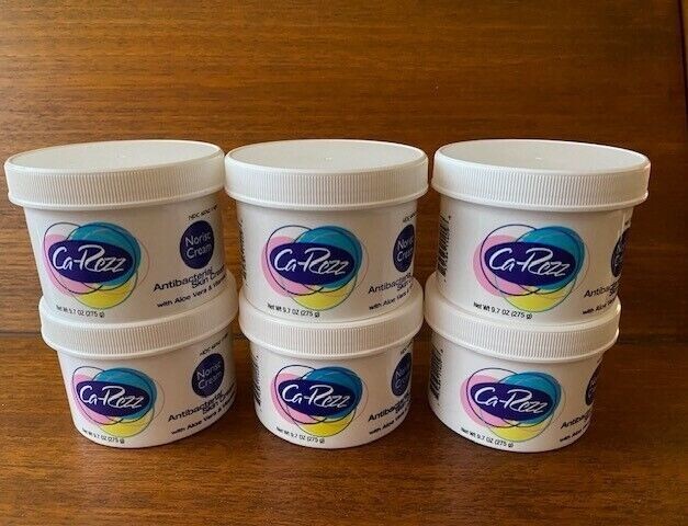Ca-Rezz Antibacterial Skin Cream with Aloe Vera & Vitamins A, D, E Lot of 6 Jars