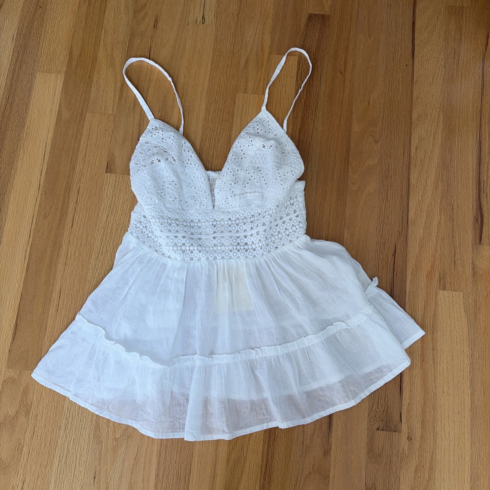 Rebellion Again Womens S White Lace Cami Top Peplum Babydoll Boho Coquette Fairy Rebellion Again Womens S White Lace Cami Top Peplum Babydoll Boho Coquette Fairy