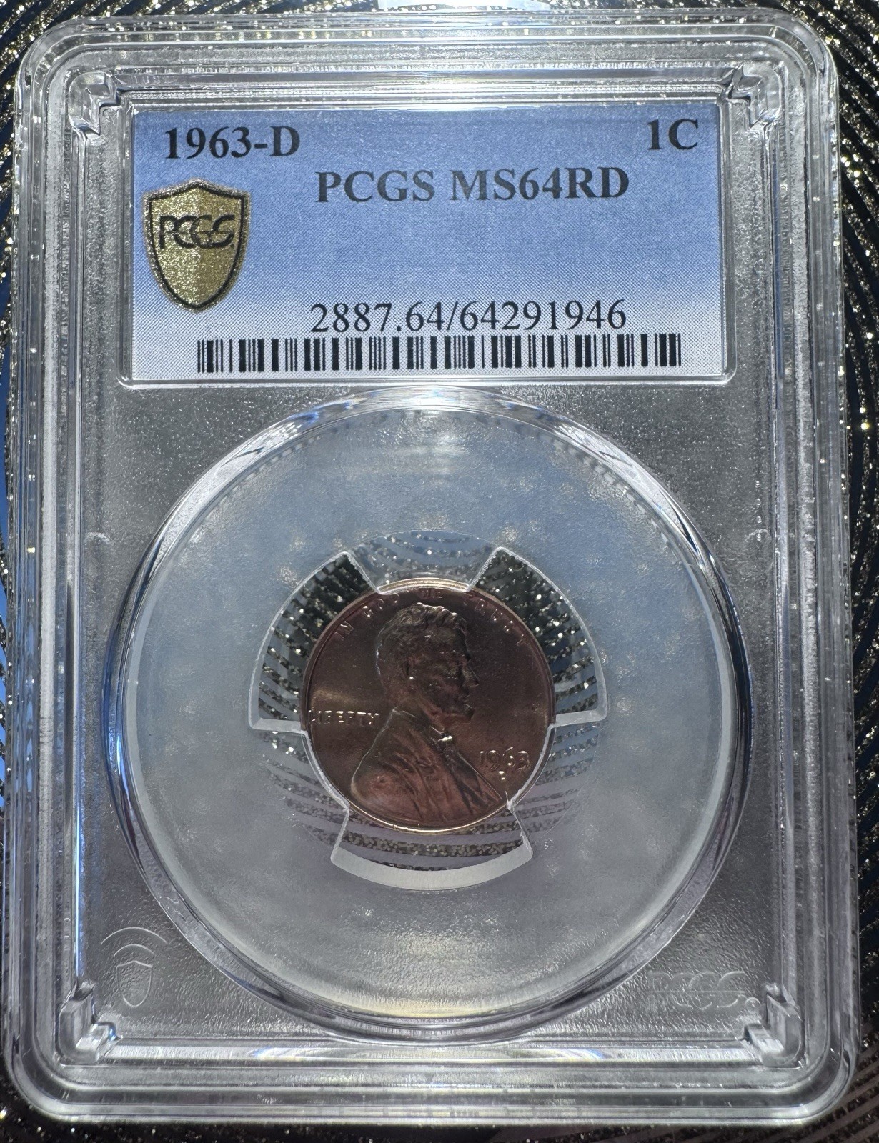 1963 d lincoln penny MS
