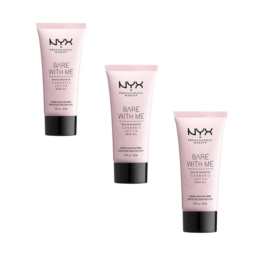 LOT of 3 NYX PROFESSIONAL MAKEUP Bare With Me Radiant Perfecting Face Primer