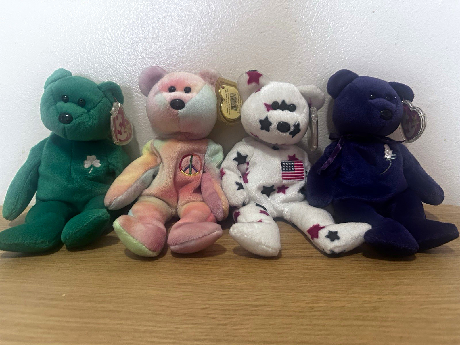 Ty Beanie Babies Erin Peace Glory Princess Bear Plush Lot 4 Vintage 1998 Tags Ty Beanie Babies Erin Peace Glory Princess Bear Plush Lot 4 Vintage 1998 Tags