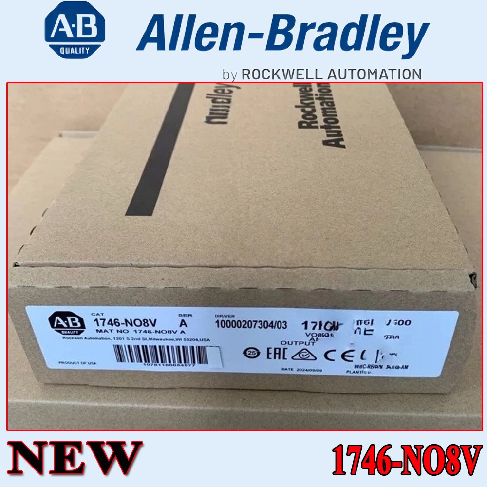 NEW Unopened AB 1746-NO8V SLC 500 Analog Output Module 