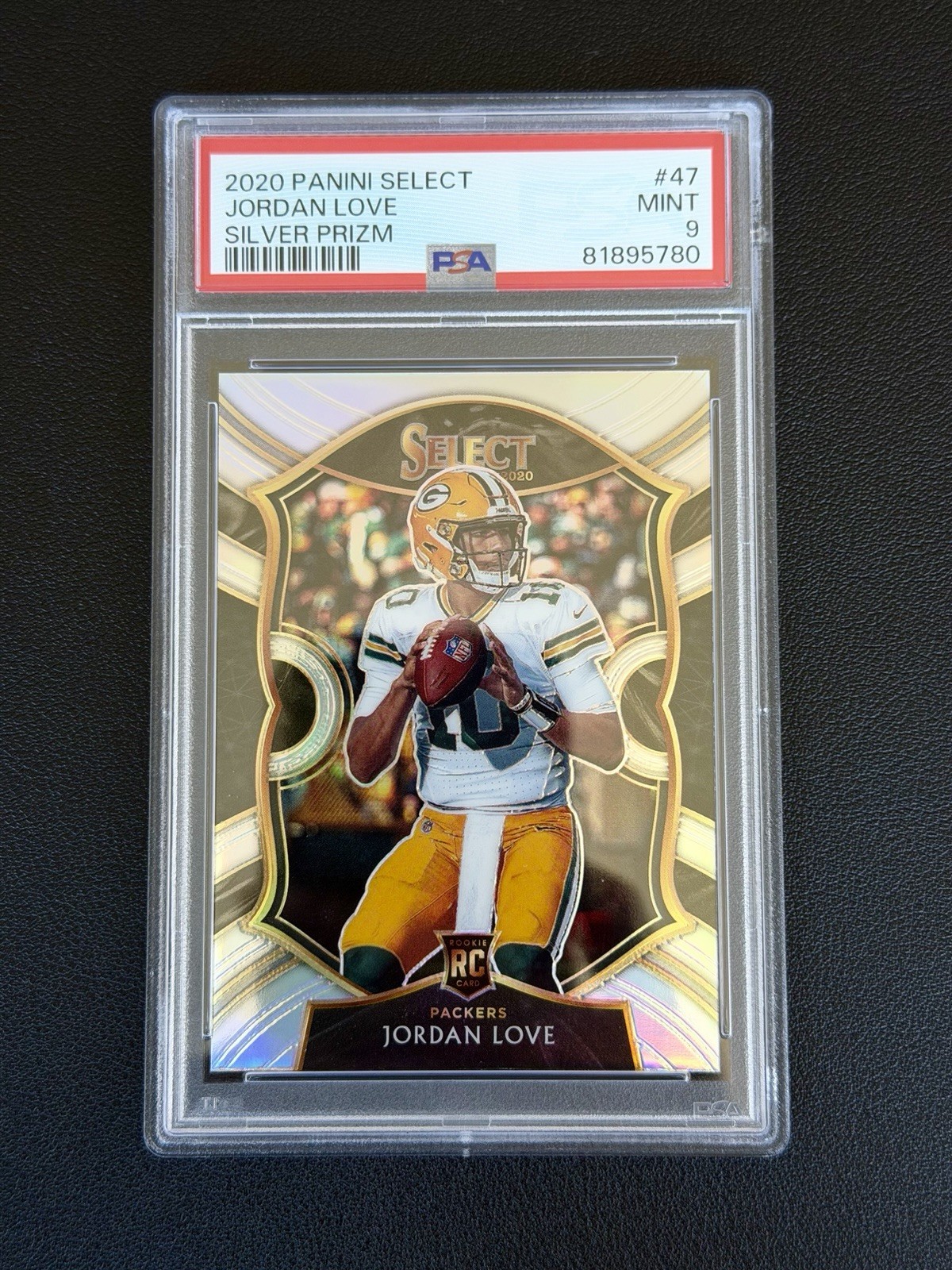 Jordan Love (RC) 2020 Panini Select #47 Concourse Silver Prizm PSA 9 MINT