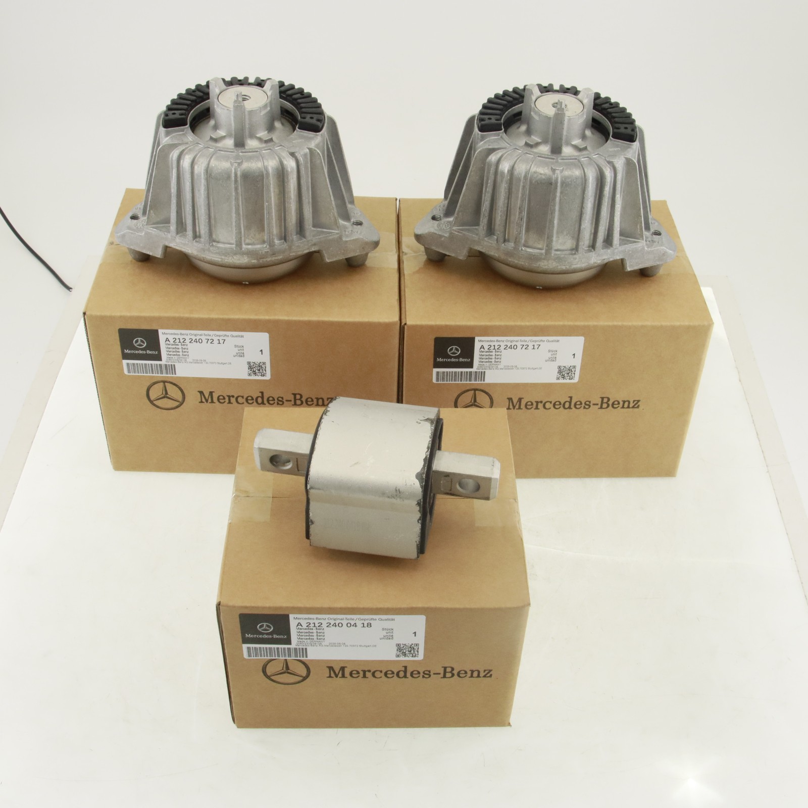 OEM 3pcs Engine+Transmission Mount For Mercedes W212 W204 E200 C250 2122407217