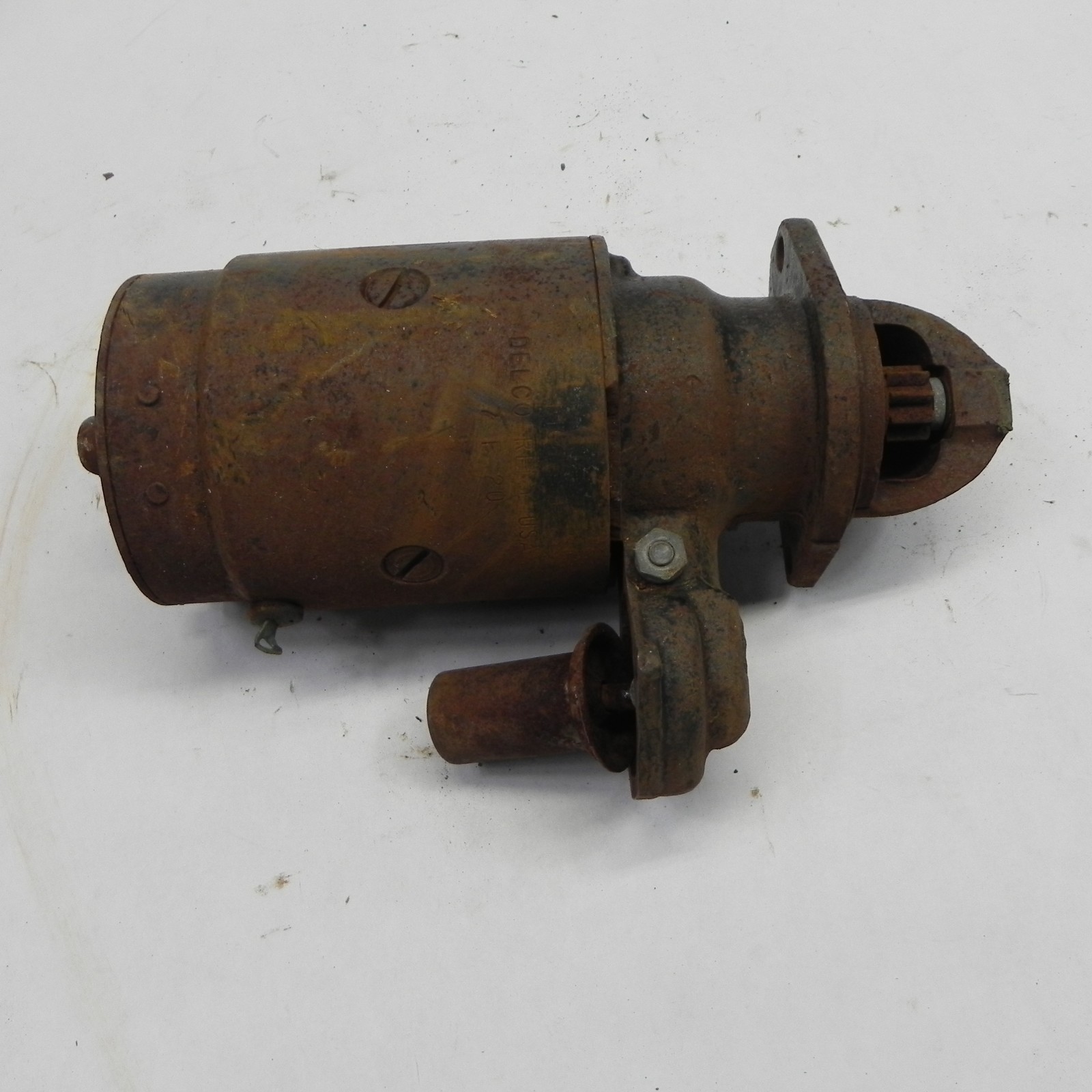 57-60 CHEVY V8 DELCO REMY STARTER CORE UNTESTED UNIT #1107694 7F20 PARTS REBUILD