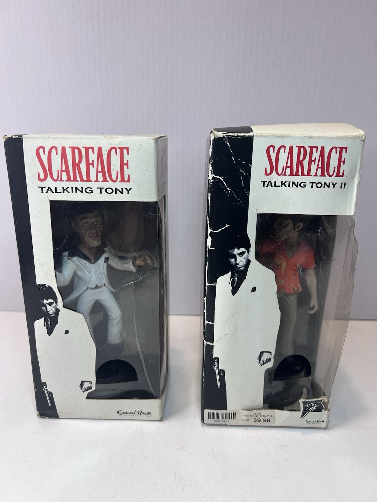Excalibur Electronics Scarface - Talking Tony 1&2 RARE Figure  Tony Montana  NIB