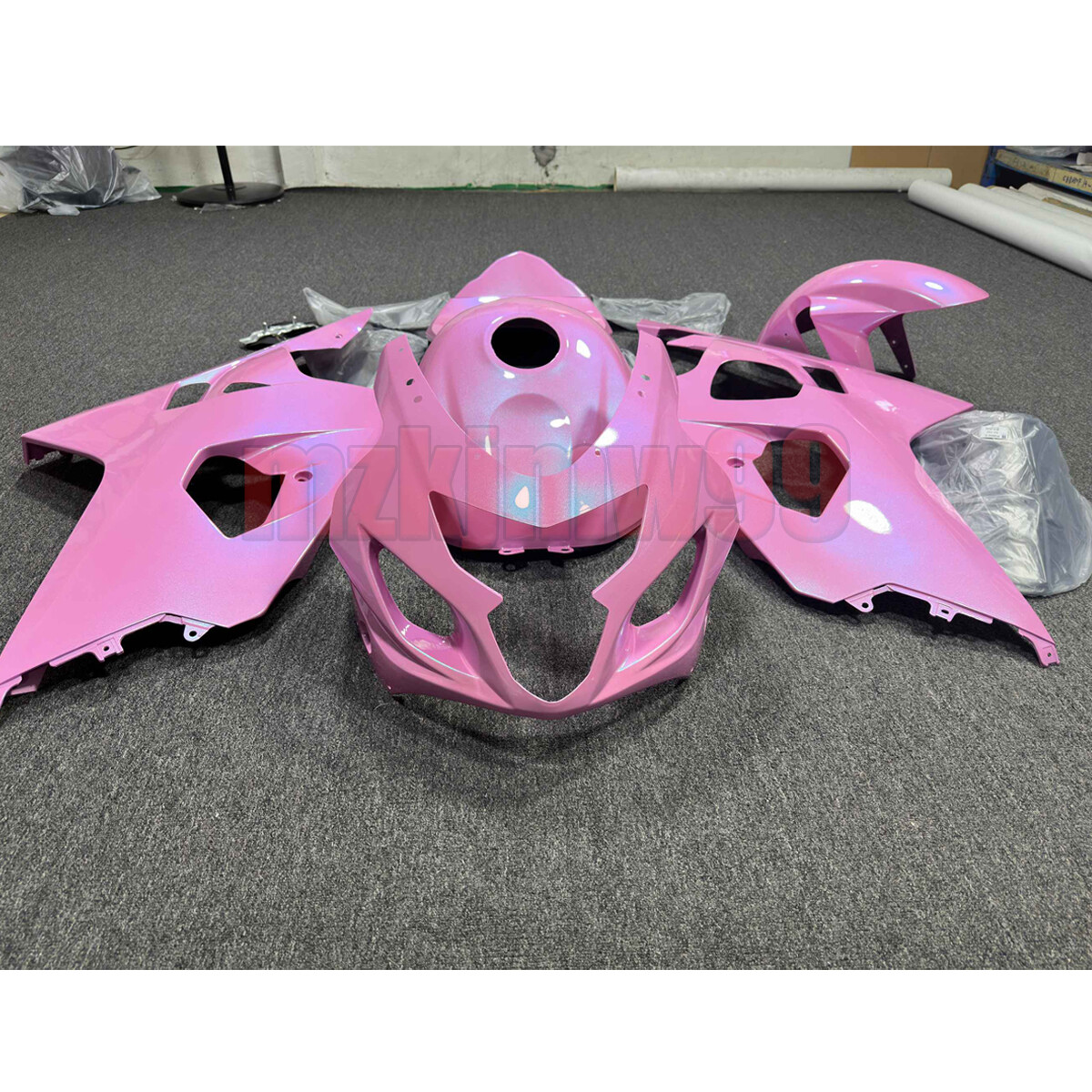 Chameleon Pink w/ Purple Fairing Kit For Suzuki Hayabusa GSX1300R 1999-2007