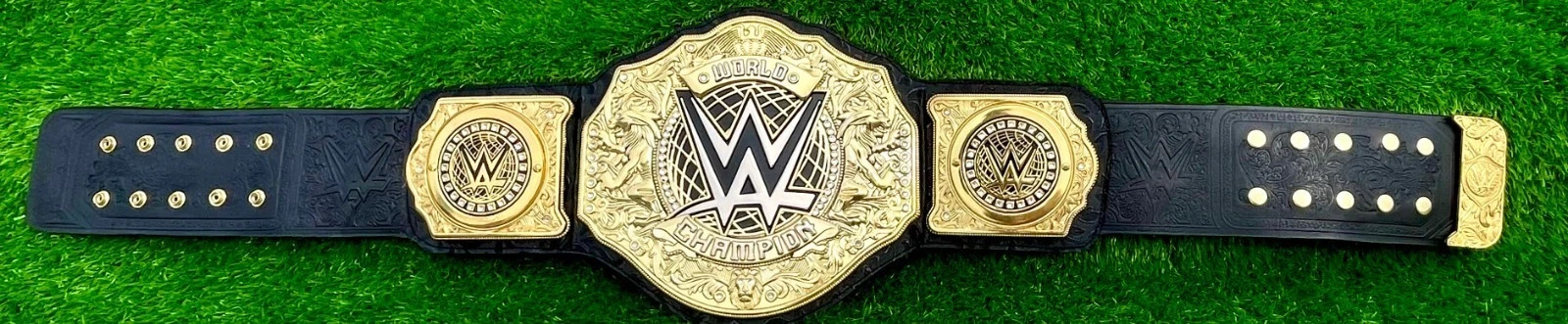 2023 World Heavyweight Championship Replica Title Brass Belt 4mm Diecast