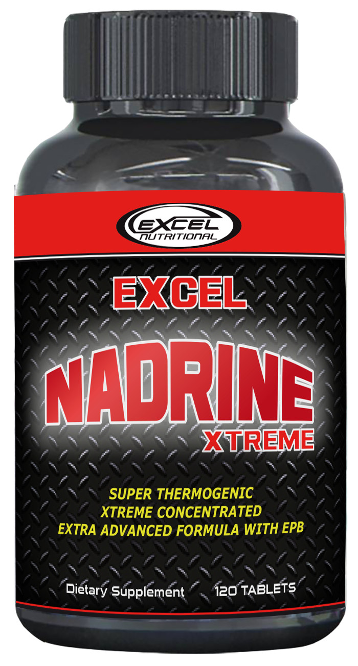 EXCEL NADRINE WEIGHT LOSS/FAT BURNER,120 TABLETS, EXTRA STRENGTH. NEW FORMULA.