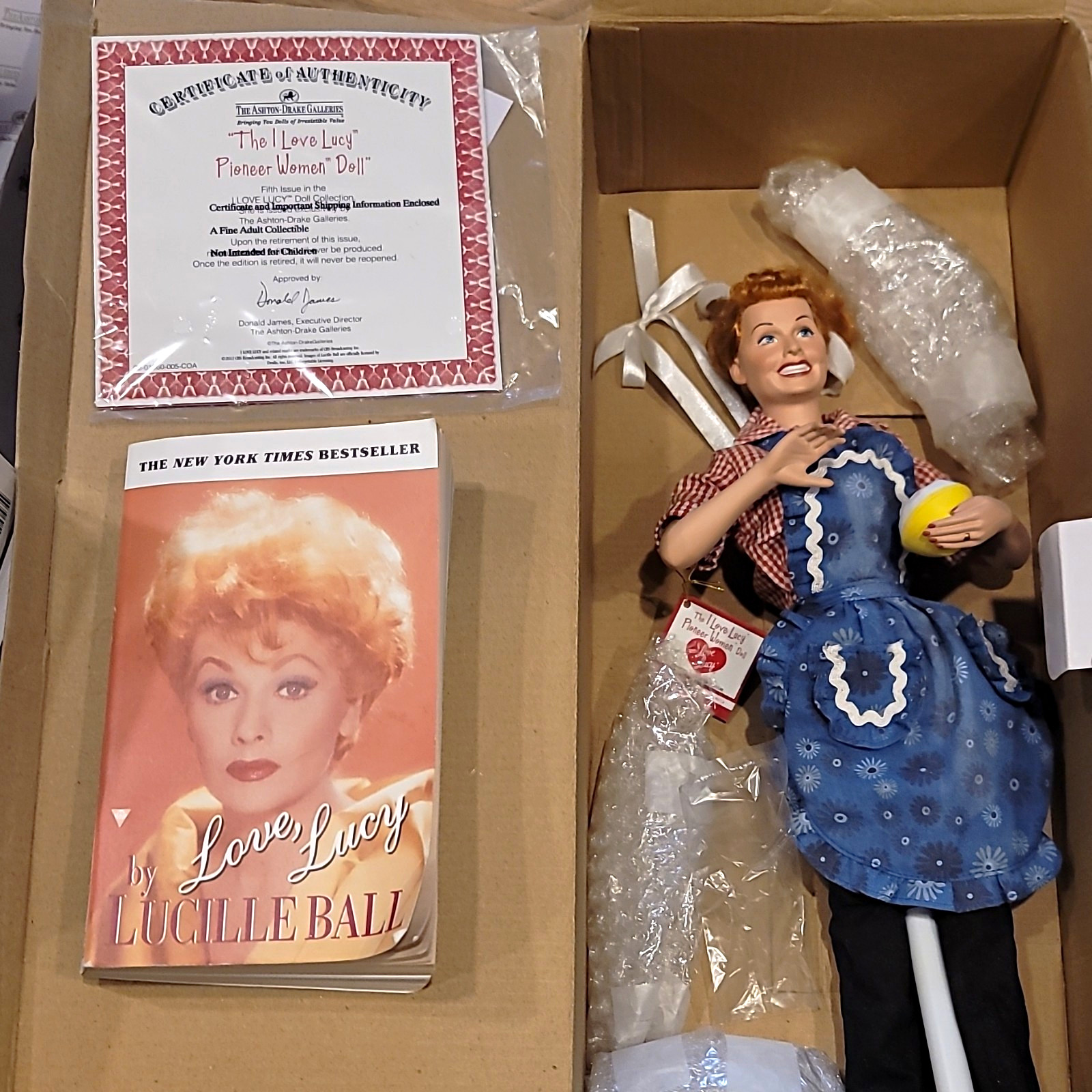 Ashton-Drake Galleries I Love Lucy Pioneer Women Doll w/ COA Ashton-Drake Galleries I Love Lucy Pioneer Women Doll w/ COA