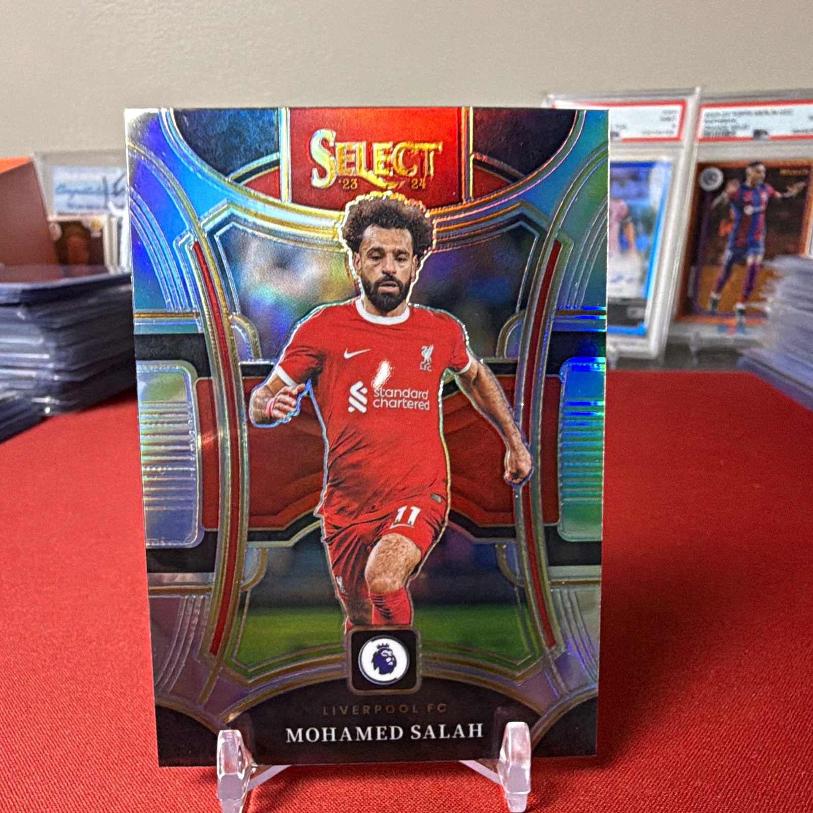2023/25 Panini Select EPL Mo Salah #151 Mezzanine Silver Prizm - Liverpool