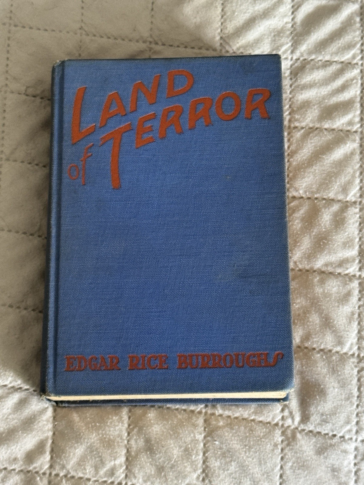 Reduced LAND OF TERROR Edgar Rice Burroughs 1944 1st Ed. ERB Inc Tarzana No DJ Reduced LAND OF TERROR Edgar Rice Burroughs 1944 1st Ed. ERB Inc Tarzana No DJ