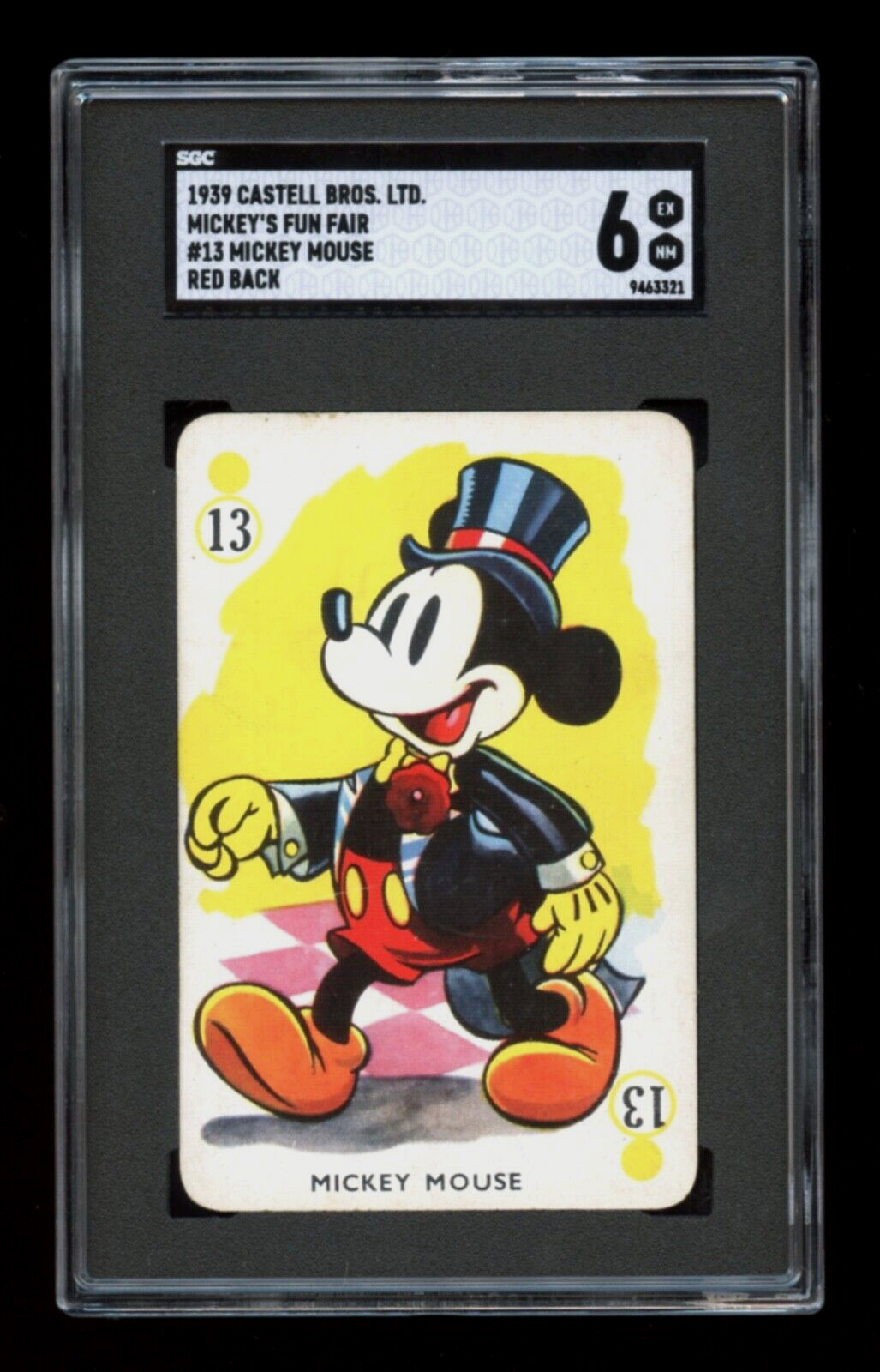 1939 Castell Bros MICKEY’S Fun Fair Red Back SGC 6 EX-NM (None Graded Higher) 1939 Castell Bros MICKEY’S Fun Fair Red Back SGC 6 EX-NM (None Graded Higher)