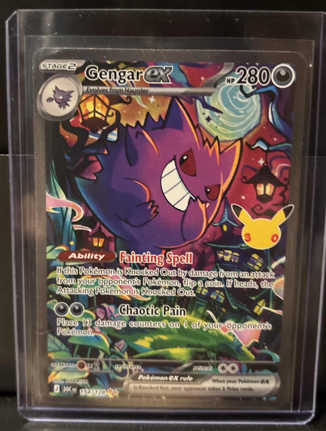 Pokemon 30th Celebration Gengar ex 154/128 Special Illustration rare SIR ENGLISH Pokemon 30th Celebration Gengar ex 154/128 Special Illustration rare SIR ENGLISH