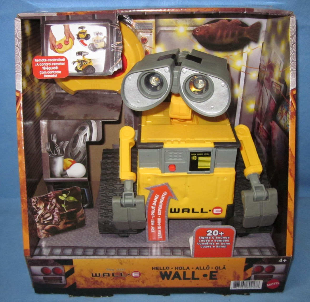 Mattel Disney Pixar WALL-E Remote Control Robot Toy 8.5\