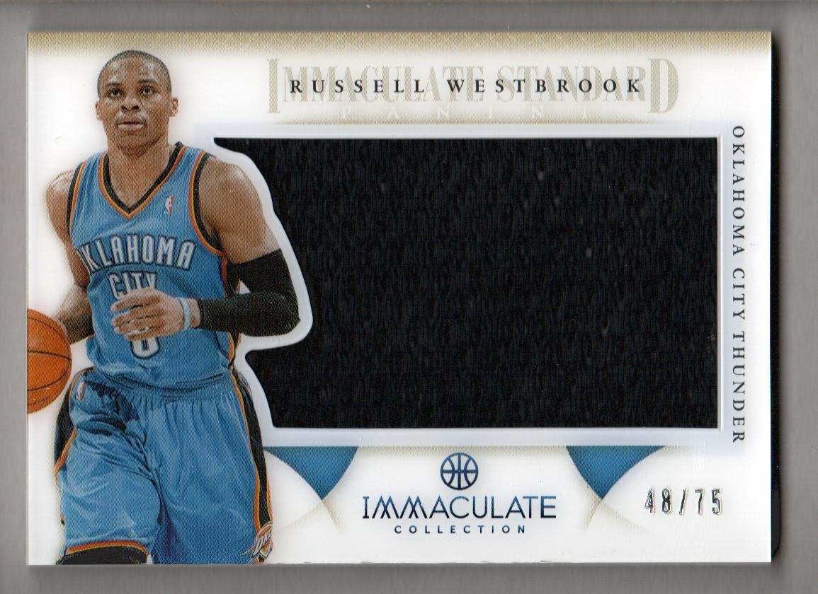 2012-13 Immaculate Collection Immaculate Standard Relic Russell Westbrook 48/75 2012-13 Immaculate Collection Immaculate Standard Relic Russell Westbrook 48/75