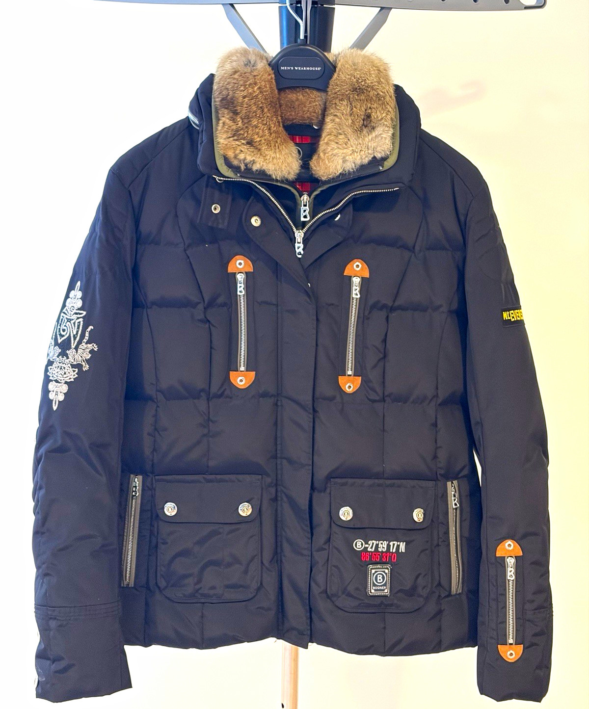 RARE BOGNER Sport Sagarmatha Ski Jacket Women’s L 12 Everest Fur Crystal RARE BOGNER Sport Sagarmatha Ski Jacket Women’s L 12 Everest Fur Crystal