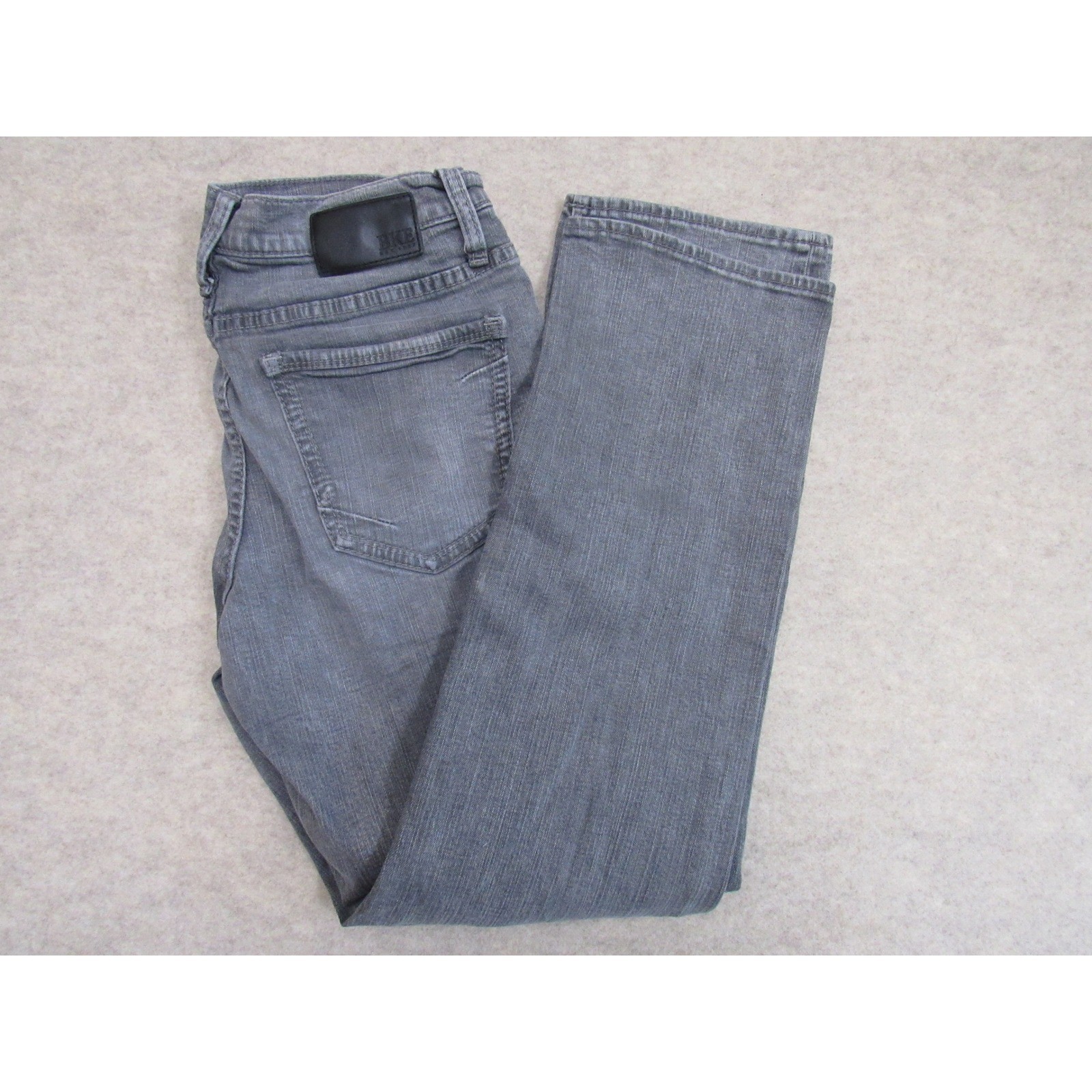 BKE Jake Straight Grey Denim Jeans Mens 32x32 Stretch Straight Leg Wash BKE Jake Straight Grey Denim Jeans Mens 32x32 Stretch Straight Leg Wash