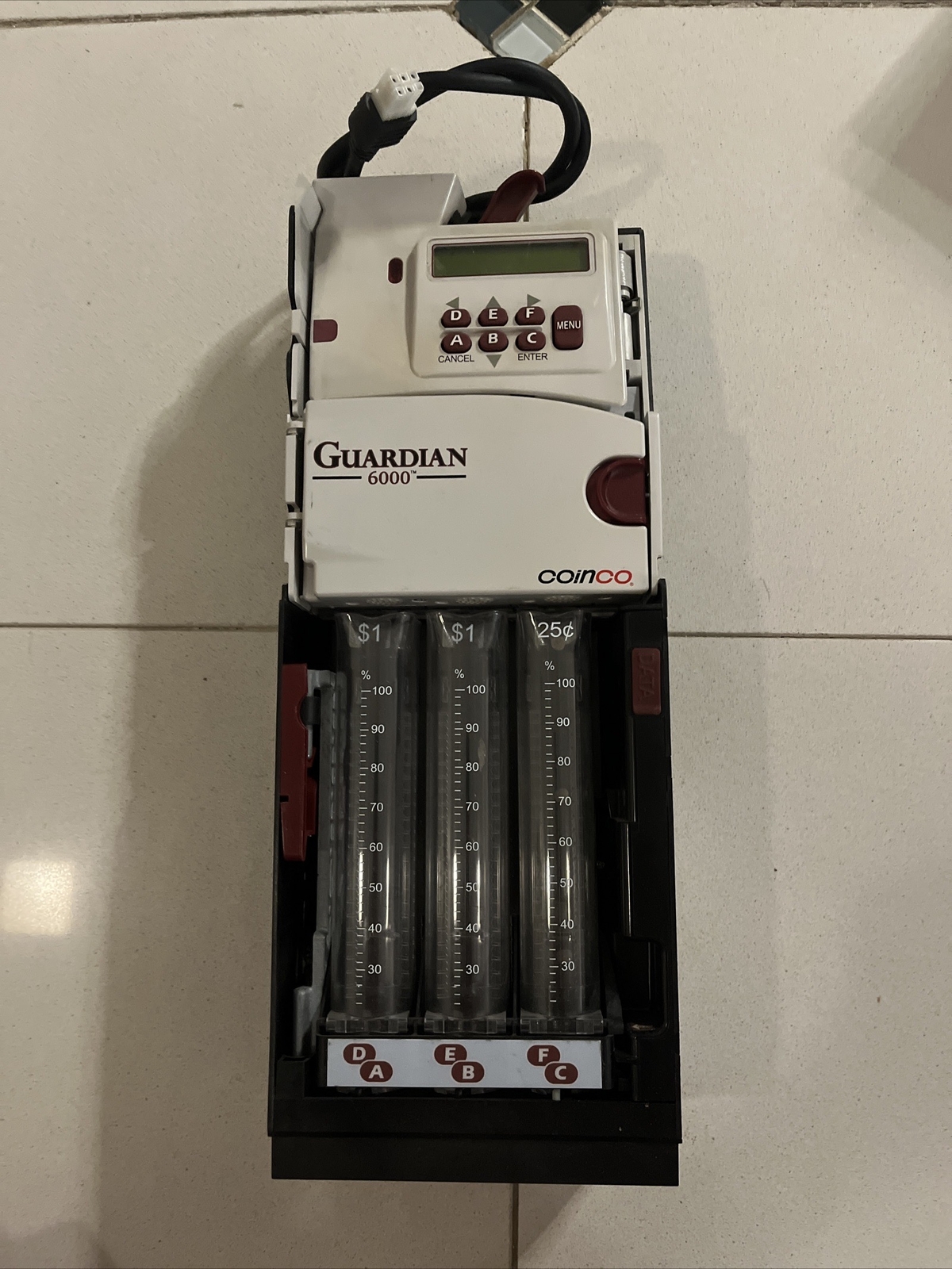 Coinco Guardian 6000 6-Tube MDB Coin Acceptor Changer G6XUS-BD